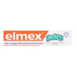 Elmex Dentifrice Junior 6-12 ans Menthe 75Ml