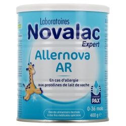 Allernova AR Lait en Poudre bébé 0-36 mois allergie aux protéines de lait de vache (400 g)