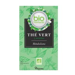 BioNutrisanté Thé Vert 3 Menthes bio métabolisme (20 sachets)