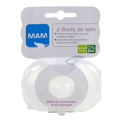 MAM Bouts de Sein en Silicone Taille S x2
