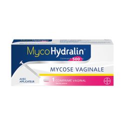 MycoHydralin Clotrimazole 500 mg 1 Comprimé Vaginal avec applicateur