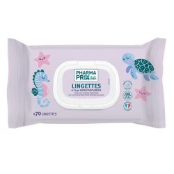 Pharmaprix Lingettes bébé à l'eau non parfumées (x70)