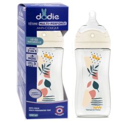 Dodie Biberon Tétine Multiperforée Terracotta A Partir De 6 mois (330 ml)