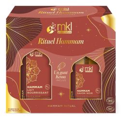 MKL Green Nature Coffret Rituel Hammam 2026 (lait nourrissant + savon noir + gant kessa)