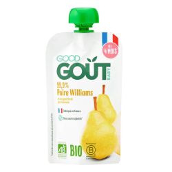Good Goût Baby Purée bio Poire Williams bébé dès 4 mois (120 g)