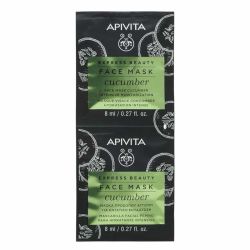 Apivita Express Beauty Masque Visage Hydratation Intense au Concombre (2 x 8 ml)