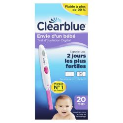 CLEARBLUE TEST D'OVULATION DIGITAL 1 HORMONE X20
