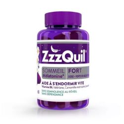 Zzzquil Fort Sommeil endormissement rapide & sommeil réparateur (60 gommes)