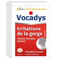 Cooper Vocadys irritations de la gorge (30 pâtes à sucer)