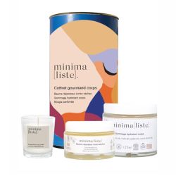 Minimaliste Coffret Gourmand Corps (baume, gommage, bougie)