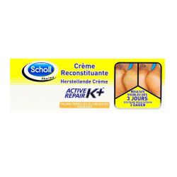 Scholl Crème Reconstituante Active Repair K+ Talons Fendillés/Crevassés (60Ml)