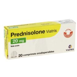 Prednisolone 20 mgComprimés Orodispersibles x20
