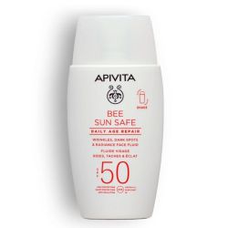 Apivita Bee Sun Safe Fluide visage rides, tâches & éclat SPF50 (50 ml)