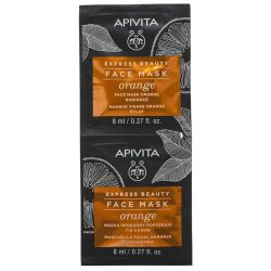Apivita Express Beauty Masque Visage radiance & éclat à l'Orange (2 x 8 ml)