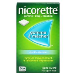 Nicorette 2Mg Gom Méd Ss Suc Ment Gla Plq/105