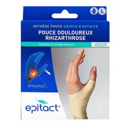 Epitact Orthèse de Pouce Souple Droit (Taille L)