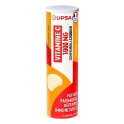 UPSA Vitamine C 1000 mg fatigue passagère & défenses immunitaires (15 comprimés à croquer)