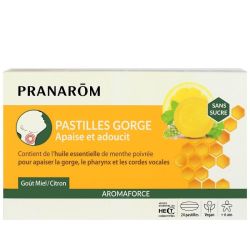 AROMAFORCE Pastilles gorge au miel et citron