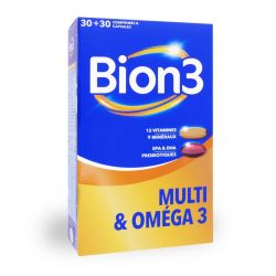 Bion 3 Multi & Omega 3 énergie & système immunitaire (30 comprimés + 30 capsules)