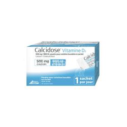 Calcidose Vit D 500Mg/800Ui Sac 30