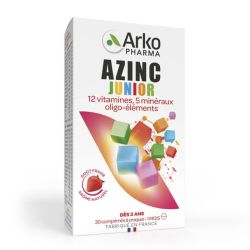 Arkopharma Azinc Junior immunité, croissance & mémoire goût fraise (30 comprimés)