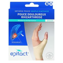 Epitact Orthèse de Pouce Souple Gauche (Taille M)