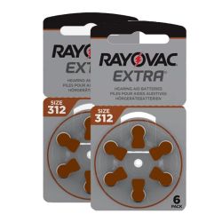 Rayovac Extra Advanced Piles pour aides auditives taille 312 (x12)