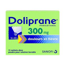 Doliprane 300Mg Poudre pour Solution buvable (12 sachets)