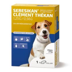 Clément Thékan Seresikan collier antiparasitaire pour chien de moins de 8 kg (x1)