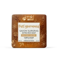 MKL Green Nature Savon de Marseille Surgras Solide Miel Gourmand (100 g)