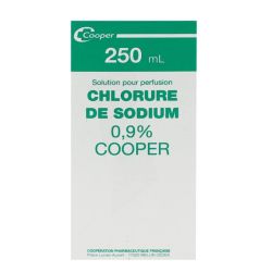 Cooper Chlorure de Sodium 0,9% solution pour perfusion (250 ml)