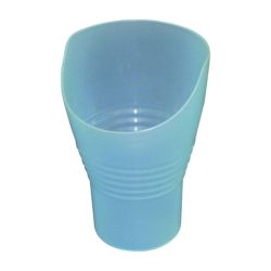 Gobelet avec découpe nasale, permet de boire sans pencher la tête (x1)