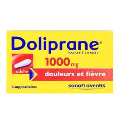 Doliprane 1000Mg Suppositoires x8