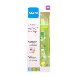 MAM Biberon Easy Active 2e âge 6m+ Tétine Débit X 330Ml