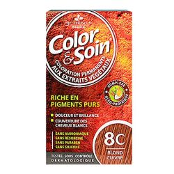 COLOR & SOIN Coloration permanente 8C Blond Cuivre