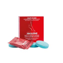 Akileïne Galets de bains Effervescents Revitalisants pieds & chevilles fatigués (x6)