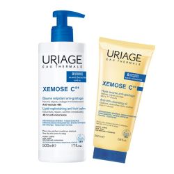 Xémose C8+ baume relipidant anti-grattage (500 ml) + huile lavante anti-grattage offerte (200 ml)