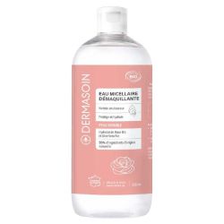 Dermasoin Eau Micellaire Démaquillante bio nettoie, protège & hydrate (500 ml)