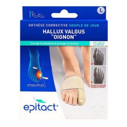 Epitact Orthèse Corrective Souple de jour Hallux Valgus (Taille L)