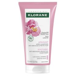 Klorane Après-Shampoing anti-irritation et protecteur à la pivoine médicinale bio (150 ml)
