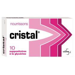 Cristal Suppositoires à la Glycérine pour nourrissons (x10)