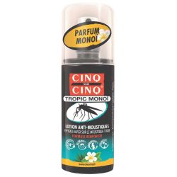 Cinq Sur Cinq Tropic Monoï Lotion Anti-Moustique formule renforcée zone à risques (75 ml)