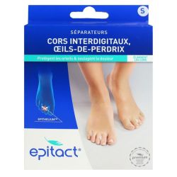 Epitact Séparateurs Orteils Epithelium Cors Interdigitaux et Oeils-de-perdrix (Taille S) x6