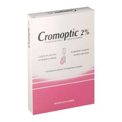 Bausch & Lomb Cromoptic 2% Collyre allergie des yeux (30 unidoses)