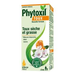 Phytoxil Toux Sirop pour toux sèche et grasse aux extraits de plante (100 ml)