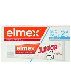 Elmex Dentifrice Anti-caries Junior Professional 6 à 12 ans (2 x 75 ml)