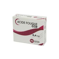 Acide Folique 0,4Mg Ccd 90 comprimés