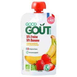 Good Goût Baby Compte Fraise Banane bio bébé dès 4 mois (120 g)