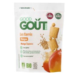 Good Goût Baby Les Carrés Mangue biscuits bio bébé dès 8 mois (50 g)