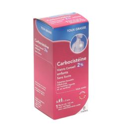 Carbocisteine 2% Solution Buvable Enfant Sans Sure Arôme Fraise 125Ml